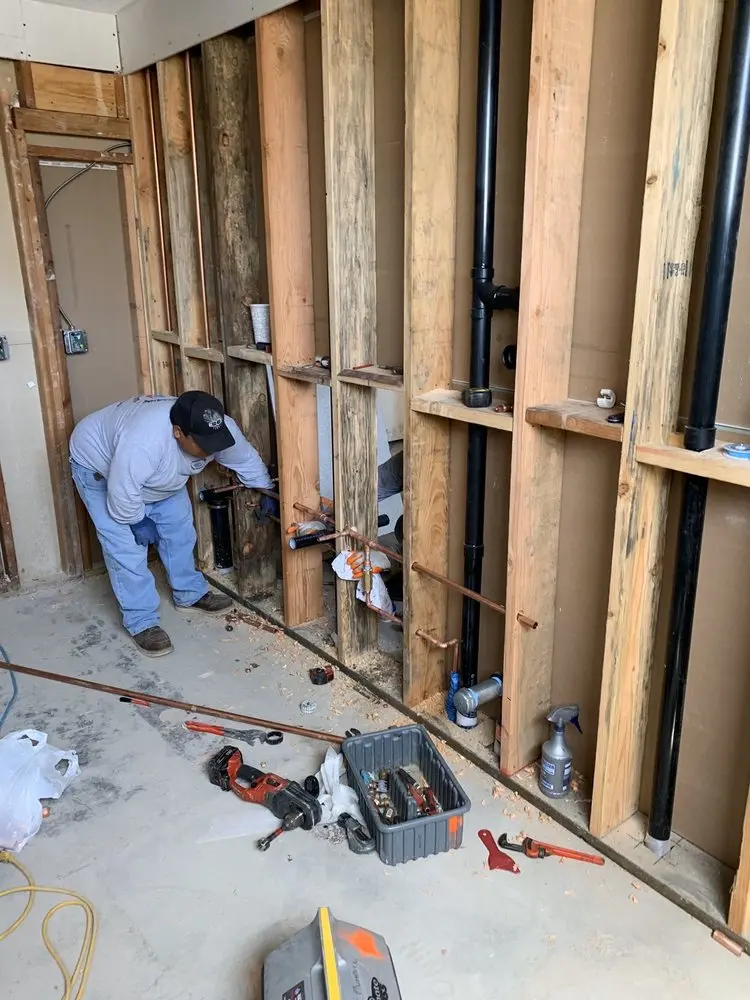Commercial rough-in plumbing for Gas Line Repair in Cannon Hills